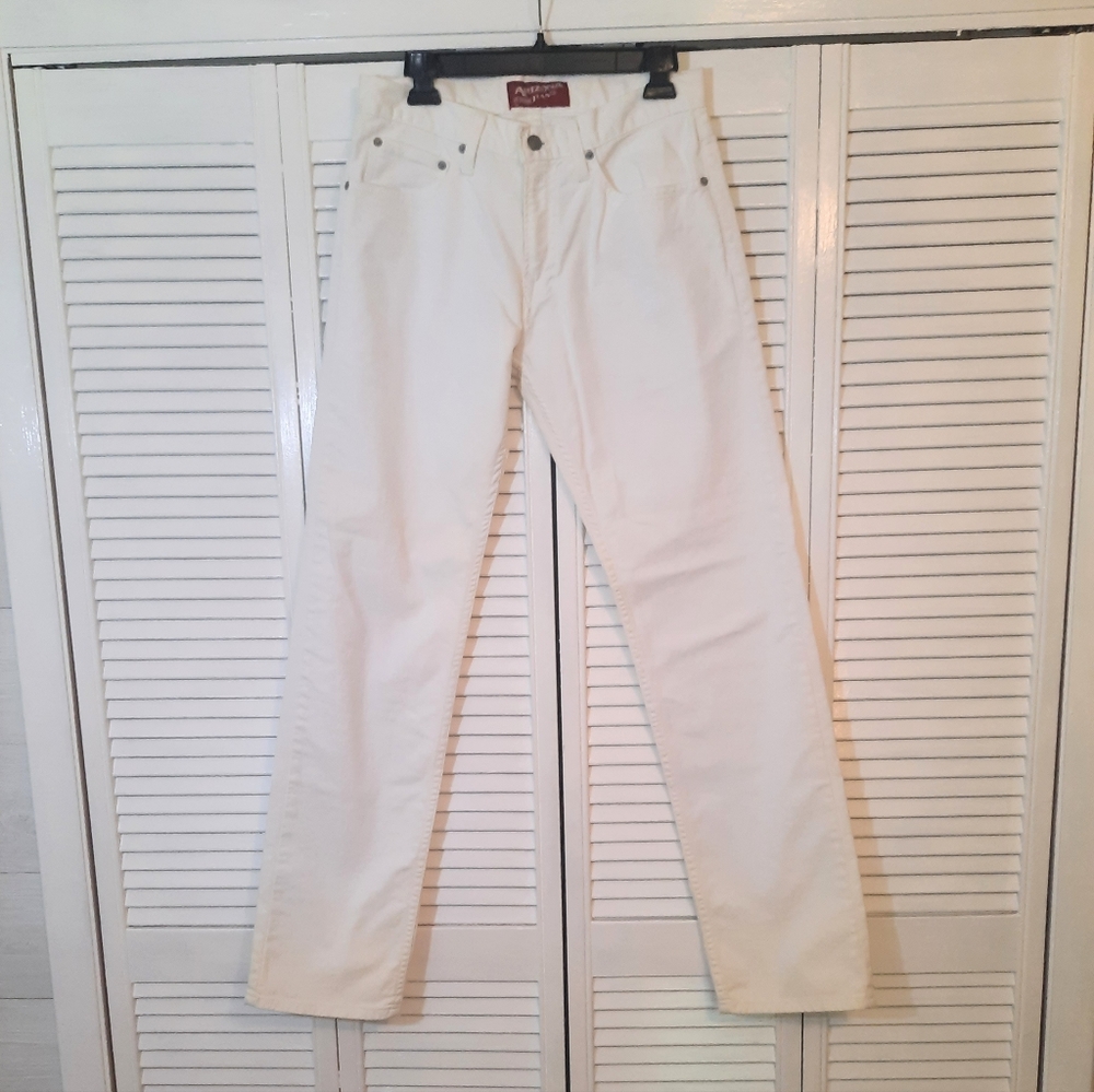 Arizona slim straight leg white jeans tall 30x34 *Y - Picture 3 of 6